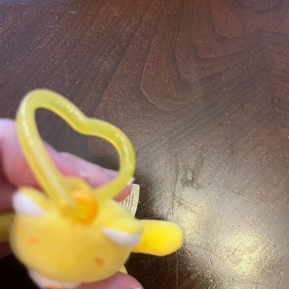 Care Bears Yellow Funshine Bear with Clip, Burger King Kid Meal Toy - Picture 4 of 6